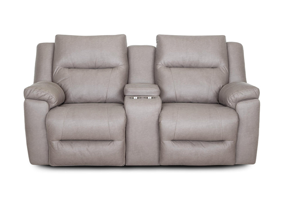 Franklin Furniture - 616 Ransom Reclining Console Loveseat w/ Storage & Cupholders in Astrid Stone - 61634