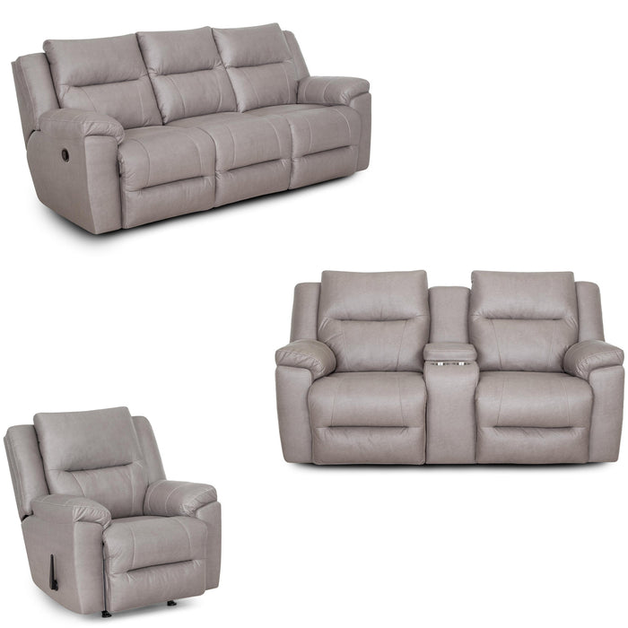Franklin Furniture - 616 Ransom 3 Piece Power Reclining Sofa Set in Astrid Stone - 61644-83-61634-83-6516-BJ
