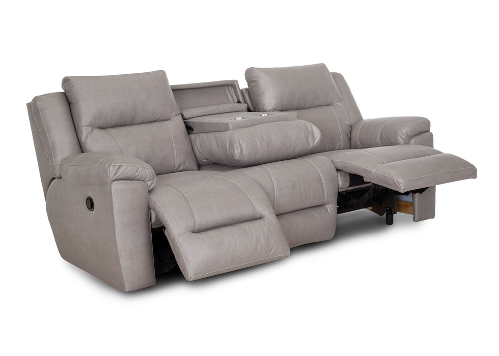 Franklin Furniture - 616 Ransom Reclining Console Loveseat w/ Storage & Cupholders in Astrid Stone - 61634