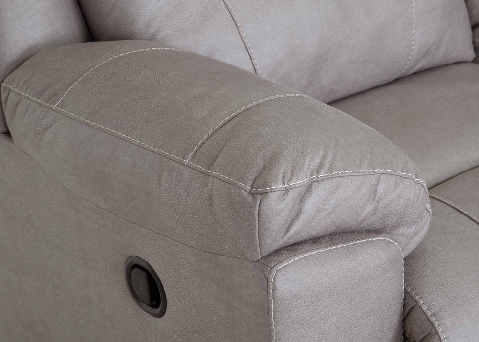 Franklin Furniture - 616 Ransom Reclining Console Loveseat w/ Storage & Cupholders in Astrid Stone - 61634