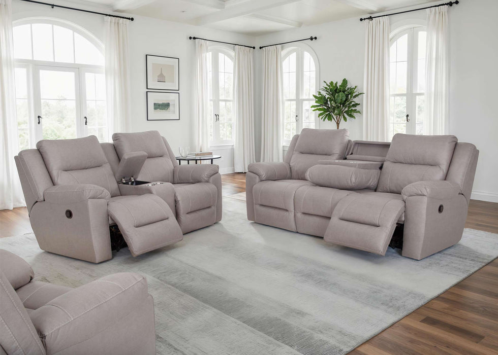 Franklin Furniture - 616 Ransom Power Recline/Rocker Single Seat w/ Integrated USB Port in Astrid Stone - 6516