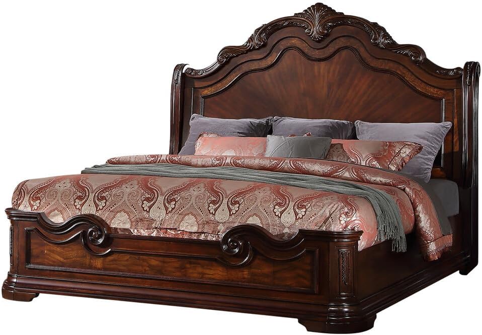 Mariano Furniture - B1003 Eastern King Panel Bed - BMB1003-EK - GreatFurnitureDeal