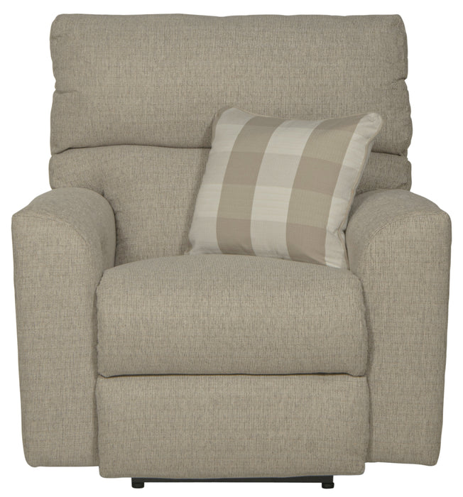 Catnapper - Searsport Power Headrest Recliner in Buff/Linen - 61800-7-LINEN - GreatFurnitureDeal
