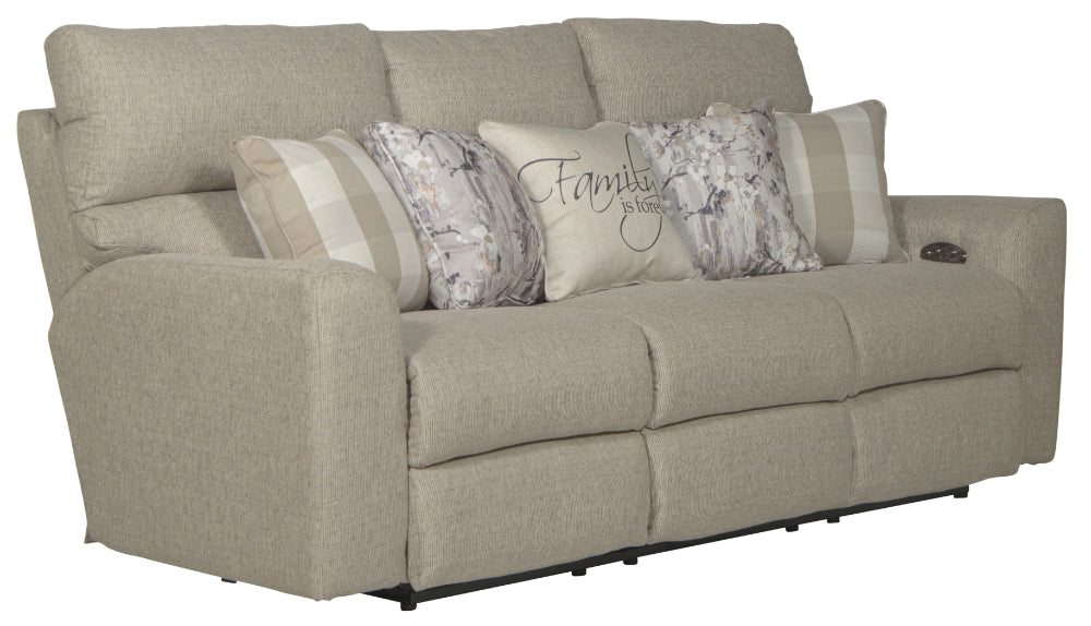 Catnapper - Searsport 2 Piece Power Reclining Sofa Set in Buff/Linen - 61801-02-LINEN - GreatFurnitureDeal