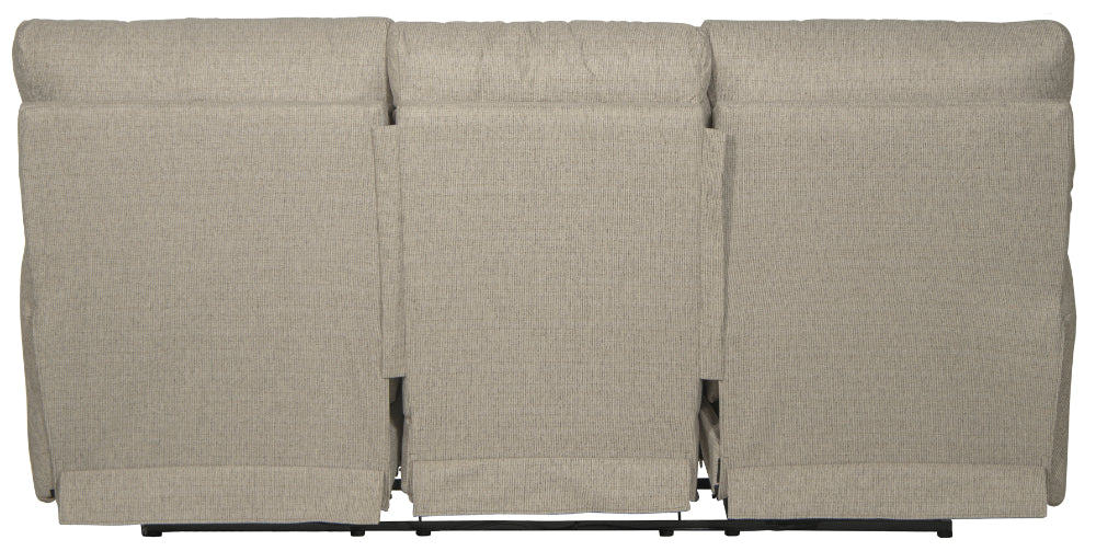 Catnapper - Searsport Power Headrest Reclining Sofa in Buff/Linen - 61801-LINEN - GreatFurnitureDeal