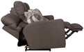Catnapper - Searsport 2 Piece Power Headrest Reclining Sofa Set in Metal/Charcoal - 61801-02-METAL - GreatFurnitureDeal