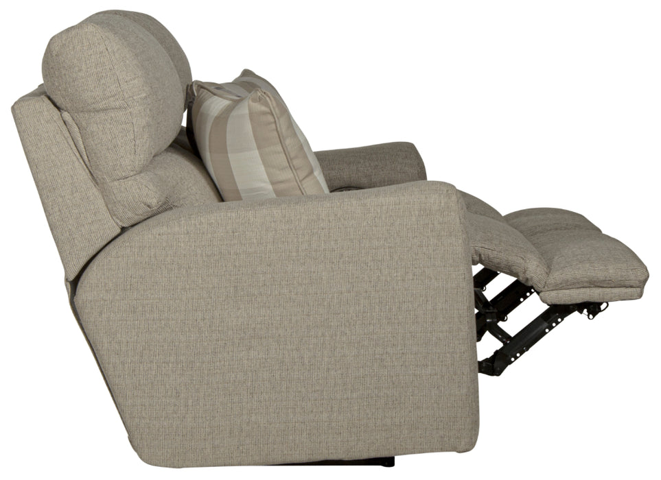 Catnapper - Searsport Power Headrest Reclining Loveseat in Buff/Linen - 61802-LINEN - GreatFurnitureDeal