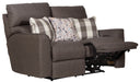 Catnapper - Searsport 2 Piece Power Headrest Reclining Sofa Set in Metal/Charcoal - 61801-02-METAL - GreatFurnitureDeal