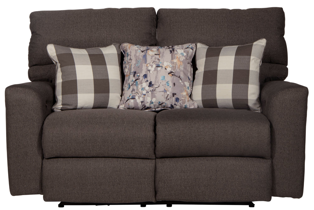 Catnapper - Searsport 4 Piece Power Headrest Reclining Living Room Set in Metal/Charcoal - 61801-02-00-12-METAL