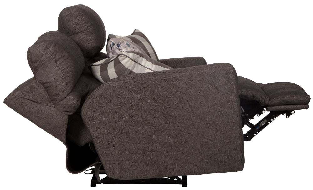 Catnapper - Searsport 4 Piece Power Headrest Reclining Living Room Set in Metal/Charcoal - 61801-02-00-12-METAL