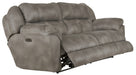Catnapper - Ferrington Power Headrest Power Lumbar Power Reclining Sofa in Steel - 761891-STEEL - GreatFurnitureDeal
