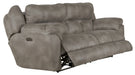 Catnapper - Ferrington Power Headrest Power Lumbar 2 Piece Power Reclining Sofa Set in Steel - 761891-2SET-STEEL - GreatFurnitureDeal