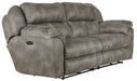 Catnapper - Ferrington Power Headrest Power Lumbar Power Reclining Sofa in Steel - 761891-STEEL - GreatFurnitureDeal