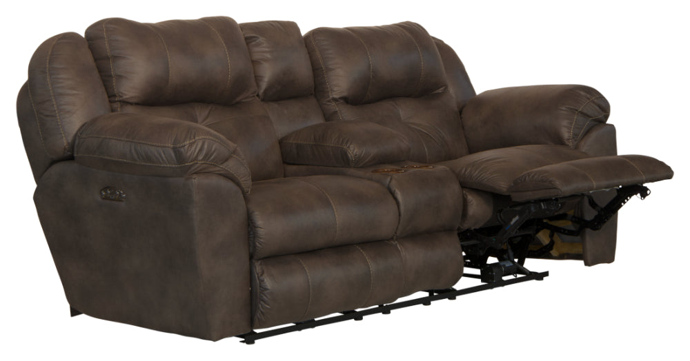 Catnapper - Ferrington 2 Piece Power Headrest Power Lay Flat Reclining Sofa Set in Dusk - 61891-2SET - GreatFurnitureDeal
