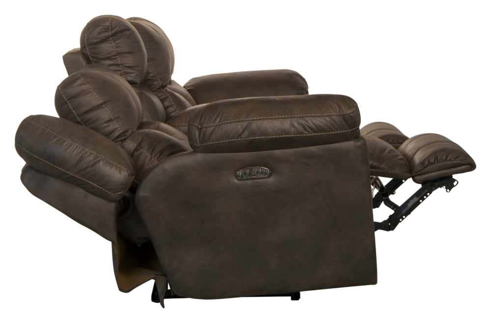 Catnapper - Ferrington 2 Piece Power Headrest Power Lay Flat Reclining Sofa Set in Dusk - 61891-2SET - GreatFurnitureDeal