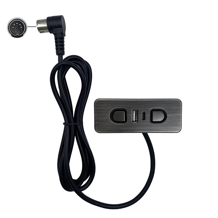 Power Recliner Replacement 2 Button Switch - 23300290X000 with USB Type A & C Port