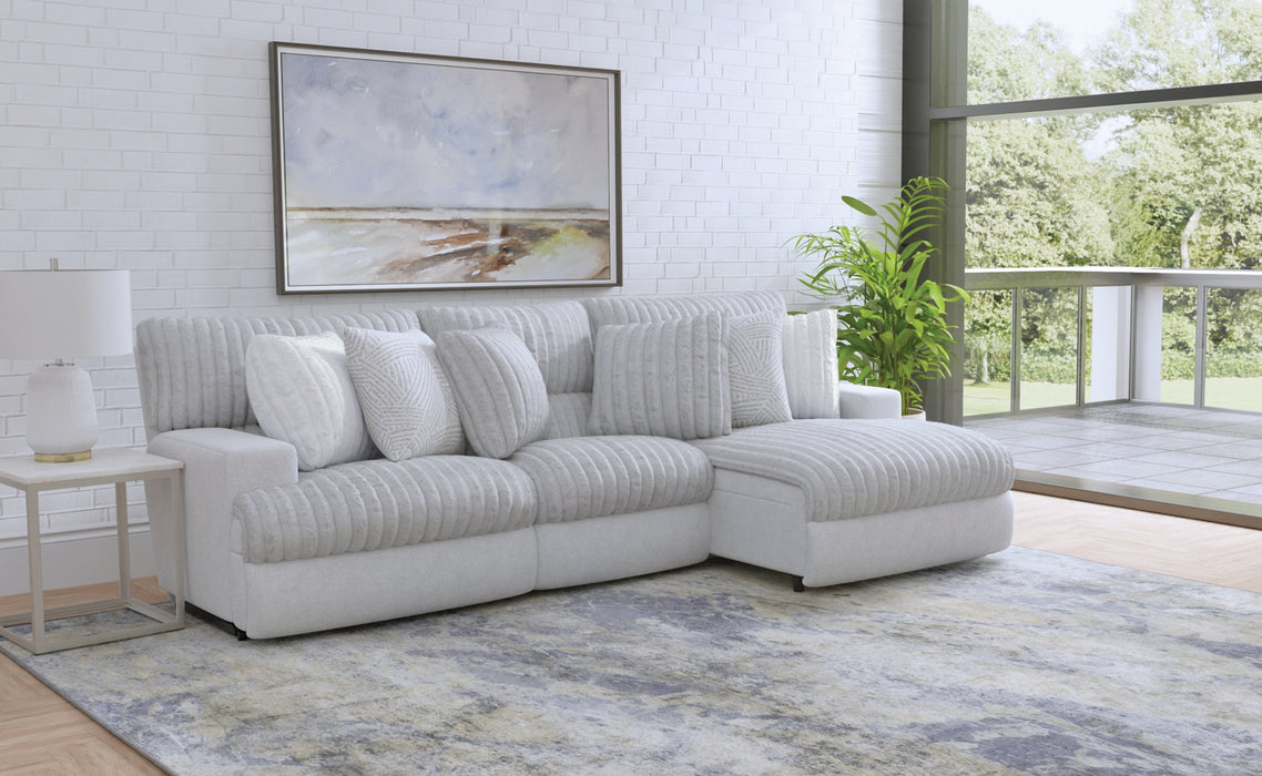 Catnapper - Abraxas 3 Piece Power Sectional Sofa in Moonstruck - 61936-1934-61933-MOON - GreatFurnitureDeal