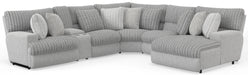Catnapper - Abraxas 6 Piece Power Sectional Sofa in Moonstruck - 61936-1939-1934-1938-1934-61933-MOON - GreatFurnitureDeal