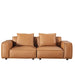 American Eagle Furniture - EK8008 Medium Brown Full Leather Loveseat - EK8008-MB-LS - GreatFurnitureDeal