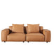 American Eagle Furniture - EK8008 Medium Brown Full Leather Sofa - EK8008-MB-SF - GreatFurnitureDeal