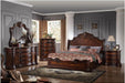 Mariano Furniture - B1003 Walnut 5 Piece Queen Panel Bedroom Set - BMB1003-Q-5SET - GreatFurnitureDeal