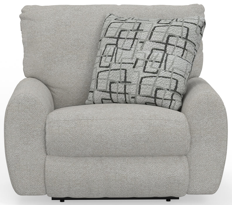 Catnapper - Maxwell Power Deep Seat Lay Flat Recliner in Cream - 62210-7-CREAM - GreatFurnitureDeal