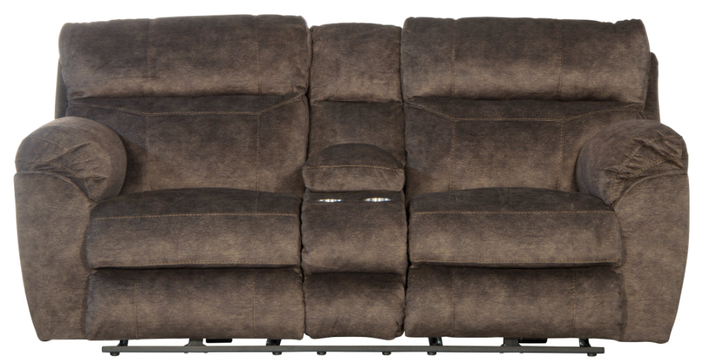 Catnapper - Sedona 2 Piece Power Headrest w-Lumbar Reclining Sofa Set in Mocha - 762221-762229-MOCHA