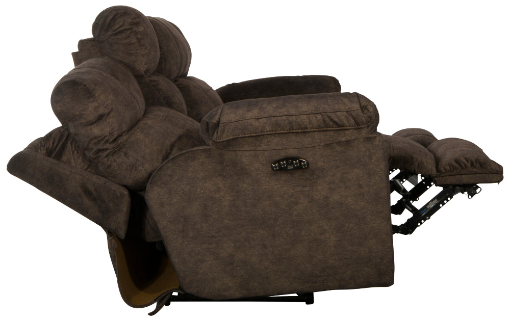 Catnapper - Sedona 2 Piece Power Headrest w-Lumbar Reclining Sofa Set in Mocha - 762221-762229-MOCHA