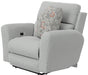 Catnapper - Chappy Power Lay Flat Recliner with Cocktail Ottoman in Pebble - 623207-23212-PEBBLE - GreatFurnitureDeal