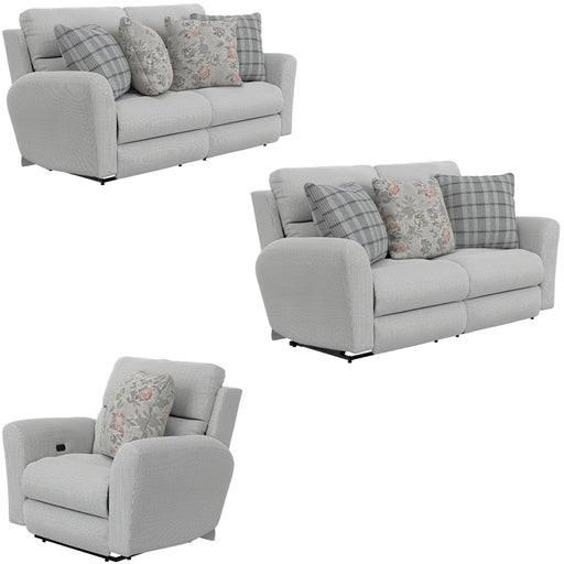 Catnapper - Chappy 3 Piece Reclining Living Room Set in Pebble - 2321-22-07-PEBBLE - GreatFurnitureDeal