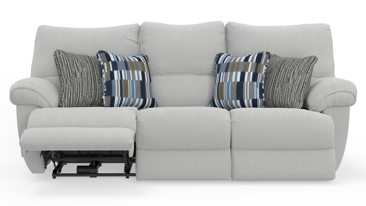 Catnapper - Lenny Power Lay Flat Reclining Sofa in Winter - 62571-WINTER - GreatFurnitureDeal