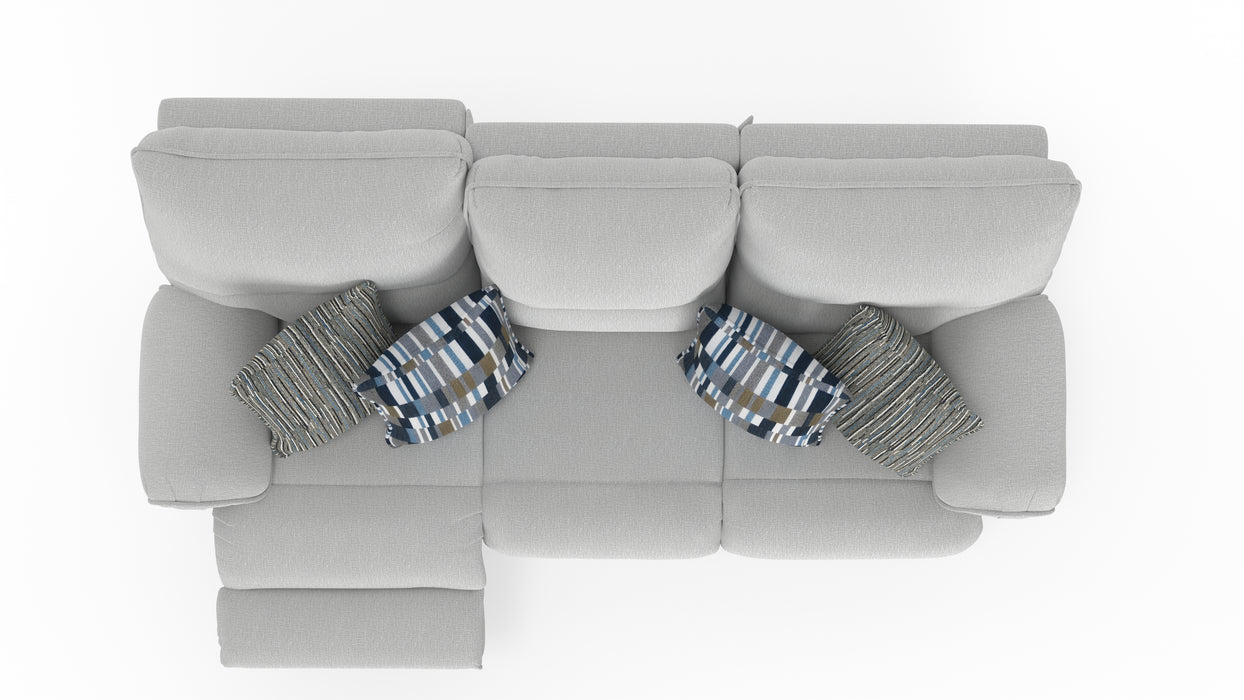 Catnapper - Lenny Power Lay Flat Reclining Sofa in Winter - 62571-WINTER - GreatFurnitureDeal