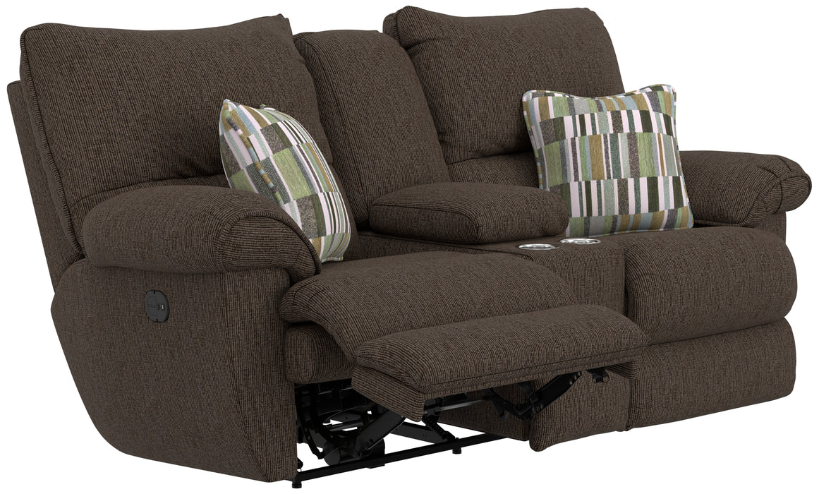 Catnapper - Lenny 2 Piece Power Reclining Sofa Set in Chocolate - 62571-62579-CHOCOLATE - GreatFurnitureDeal