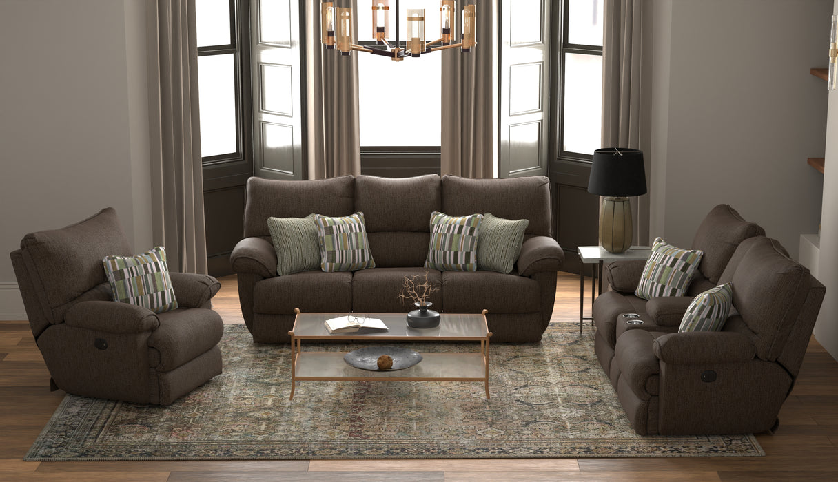 Catnapper - Lenny Power Lay Flat Reclining Sofa in Chocolate - 62571-CHOCOLATE - GreatFurnitureDeal