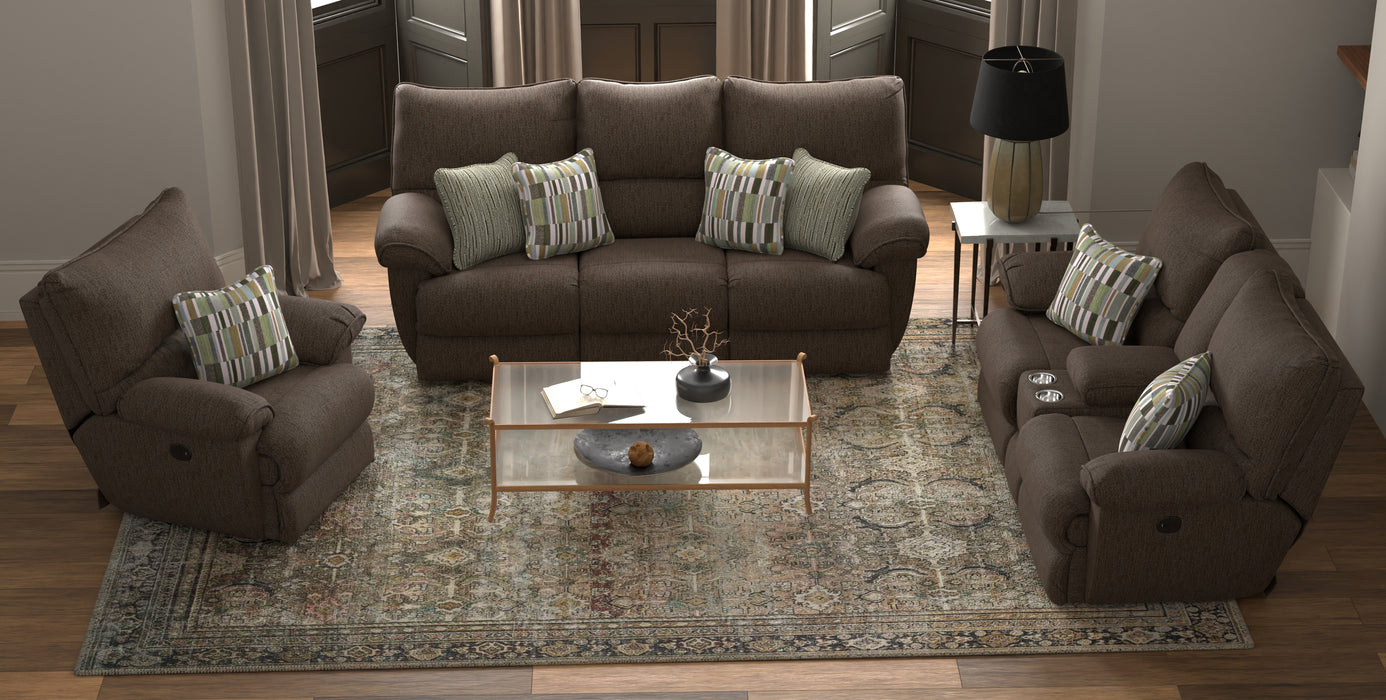 Catnapper - Lenny Power Lay Flat Reclining Sofa in Chocolate - 62571-CHOCOLATE - GreatFurnitureDeal