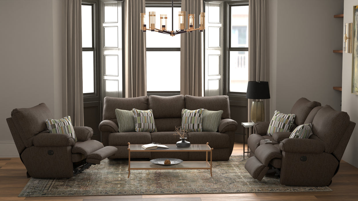 Catnapper - Lenny Power Lay Flat Reclining Sofa in Chocolate - 62571-CHOCOLATE - GreatFurnitureDeal