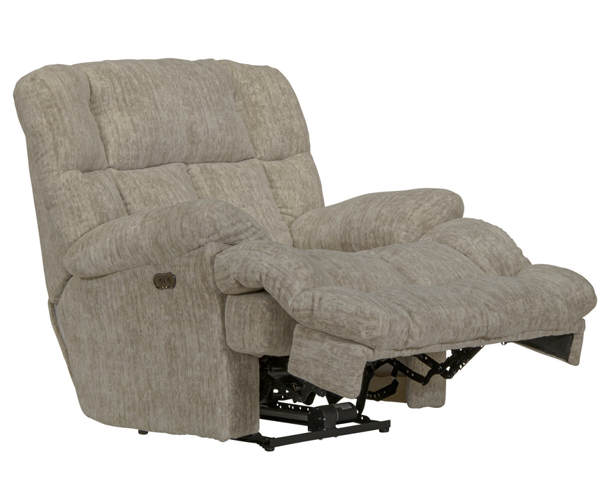 Catnapper - Cirrus Power Lay Flat Chaise Recliner in Parchment - 62630-7-PARCHMENT