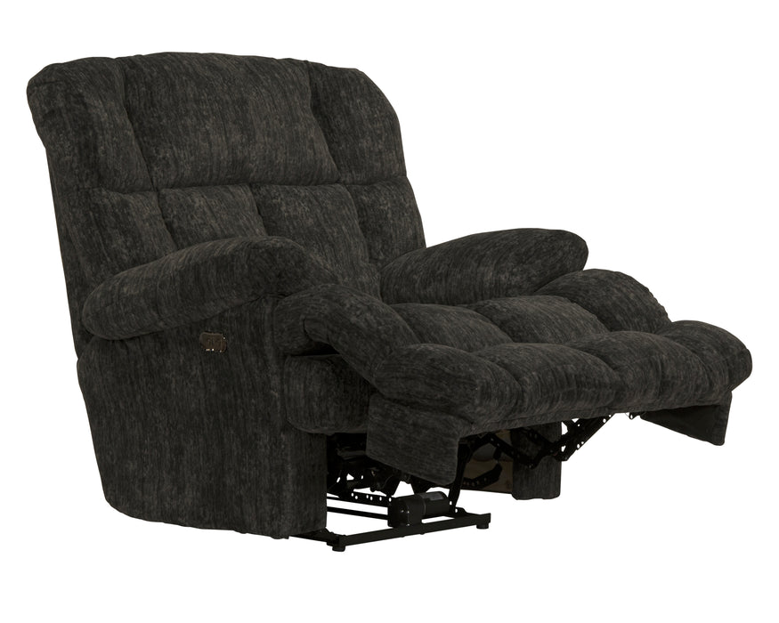 Catnapper - Cirrus Power Lay Flat Chaise Recliner in Charcoal - 62630-7-CHARCOAL