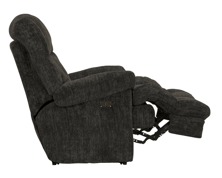 Catnapper - Cirrus Chaise Rocker Recliner in Charcoal - 2630-2-CHARCOAL - GreatFurnitureDeal