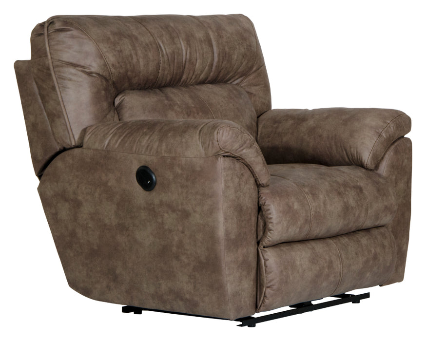 Catnapper - Hollins Power Wall Hugger Recliner in Coffee - 62650-4-COFFEE - GreatFurnitureDeal