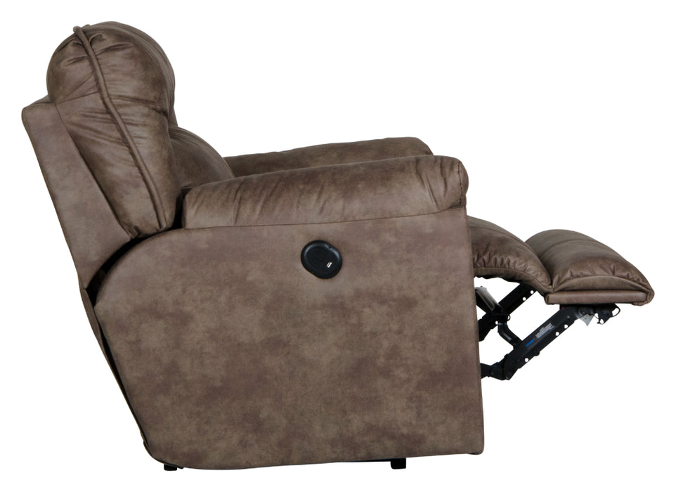 Catnapper - Hollins Power Wall Hugger Recliner in Coffee - 62650-4-COFFEE - GreatFurnitureDeal