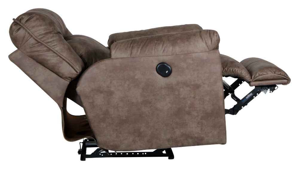 Catnapper - Hollins Power Wall Hugger Recliner in Coffee - 62650-4-COFFEE - GreatFurnitureDeal