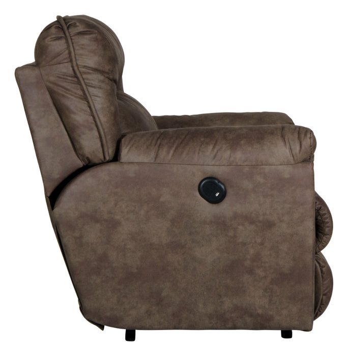 Catnapper - Hollins Power Wall Hugger Recliner in Coffee - 62650-4-COFFEE - GreatFurnitureDeal
