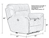 Catnapper - Hollins Power Wall Hugger Recliner in Coffee - 62650-4-COFFEE - GreatFurnitureDeal