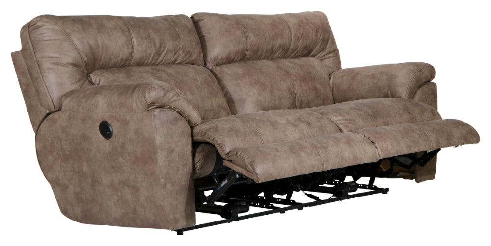 Catnapper - Hollins Power Reclining Sofa in Coffee - 62651-COFFEE - GreatFurnitureDeal