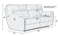 Catnapper - Hollins 2 Piece Power Reclining Sofa Set in Coffee - 62651-652-COFFEE - GreatFurnitureDeal