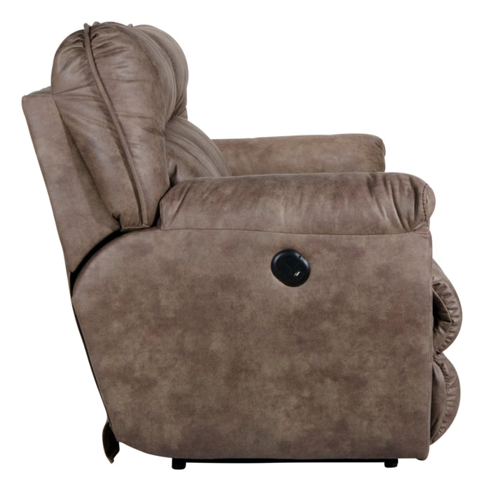 Catnapper - Hollins Power Reclining Sofa in Coffee - 62651-COFFEE - GreatFurnitureDeal