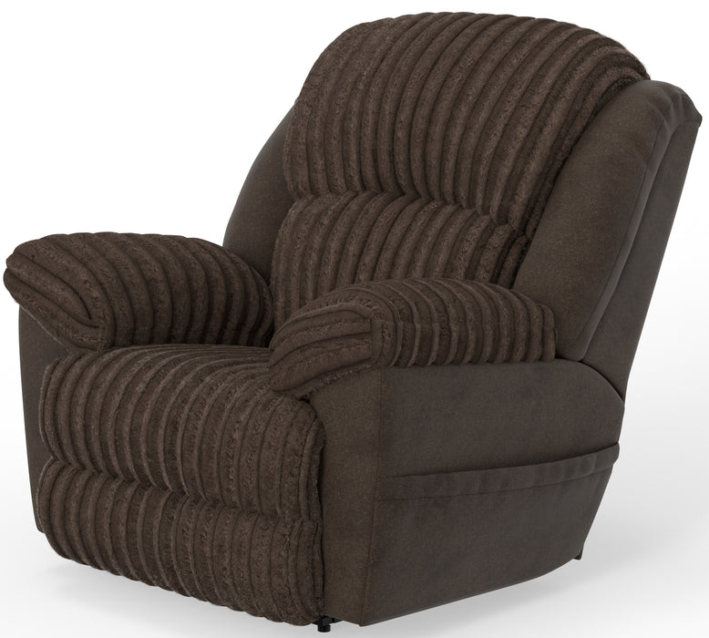 Catnapper - Shaggy Rocker Recliner in Chocolate - 2720-2-CHOCOLATE - GreatFurnitureDeal