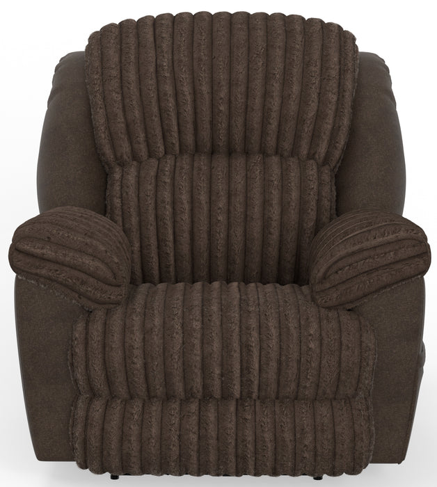 Catnapper - Shaggy Rocker Recliner in Chocolate - 2720-2-CHOCOLATE - GreatFurnitureDeal