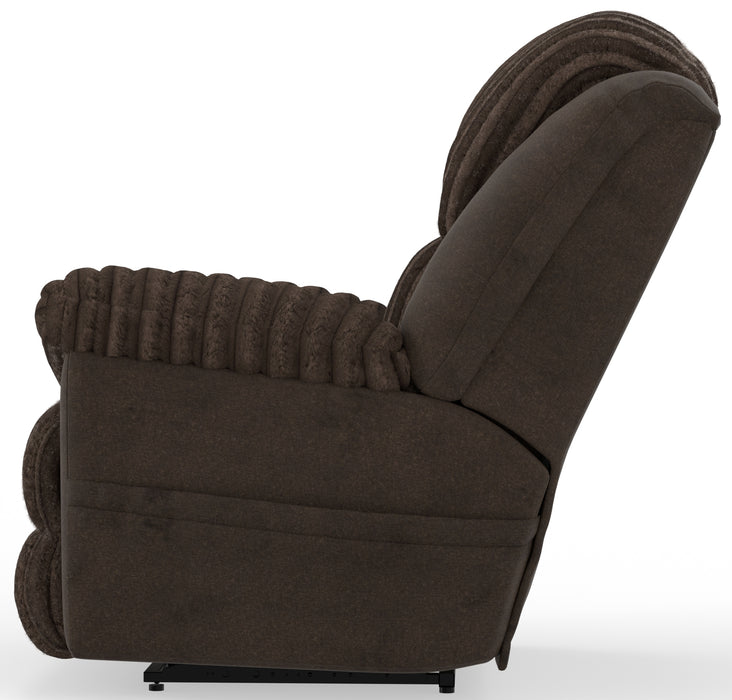 Catnapper - Shaggy Power Zero Gravity Recliner in Chocolate - 62720-7-CHOCOLATE - GreatFurnitureDeal